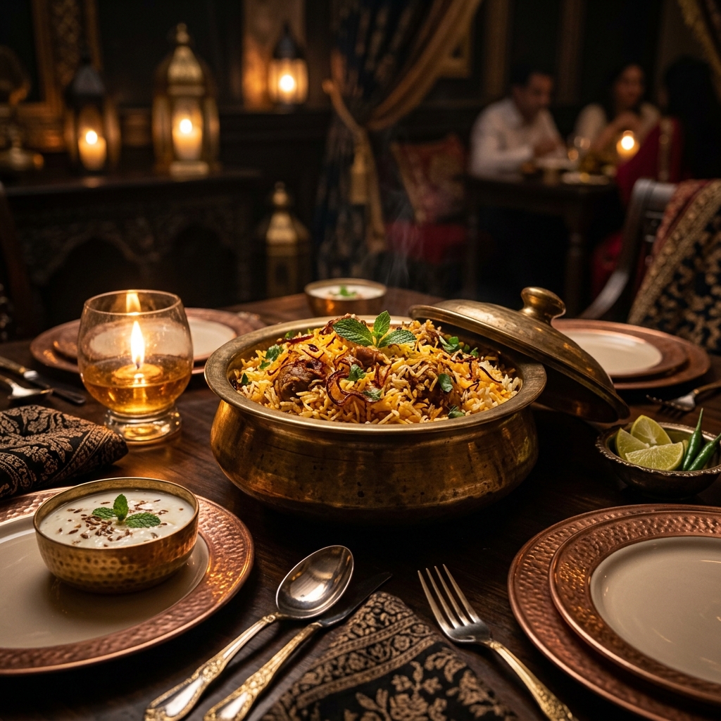 Royal Dining Table Setup